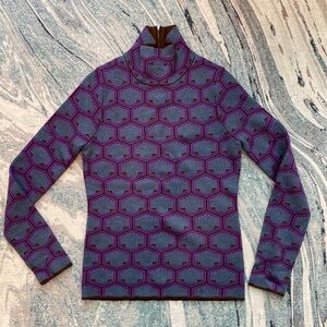 TORY BURCH SPORT |  Merino Jacquard Turtleneck